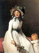 Jacques-Louis David Portrait of Madame Emilie Seriziat and her Son France oil painting artist